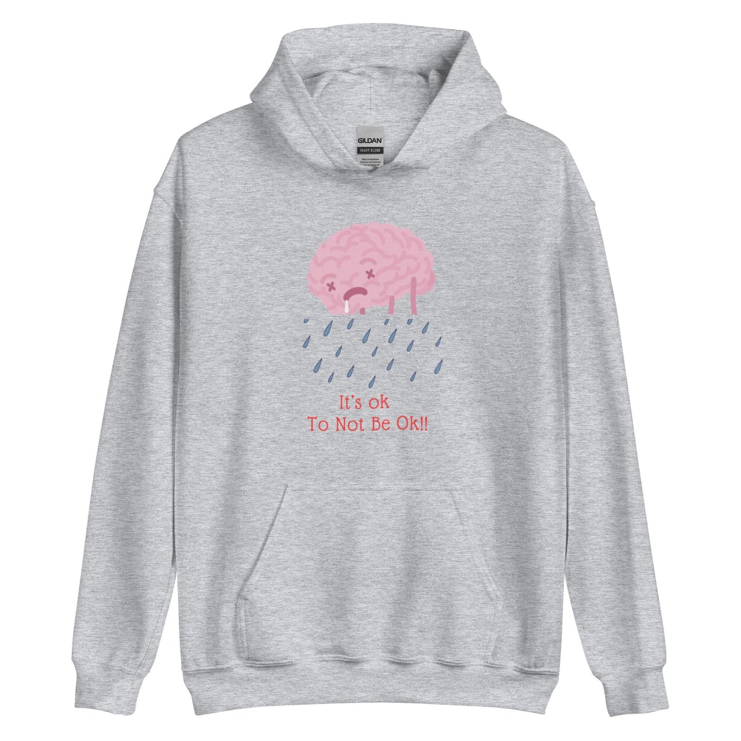 It’s ok to not be ok hoodie - Empowering Apparel