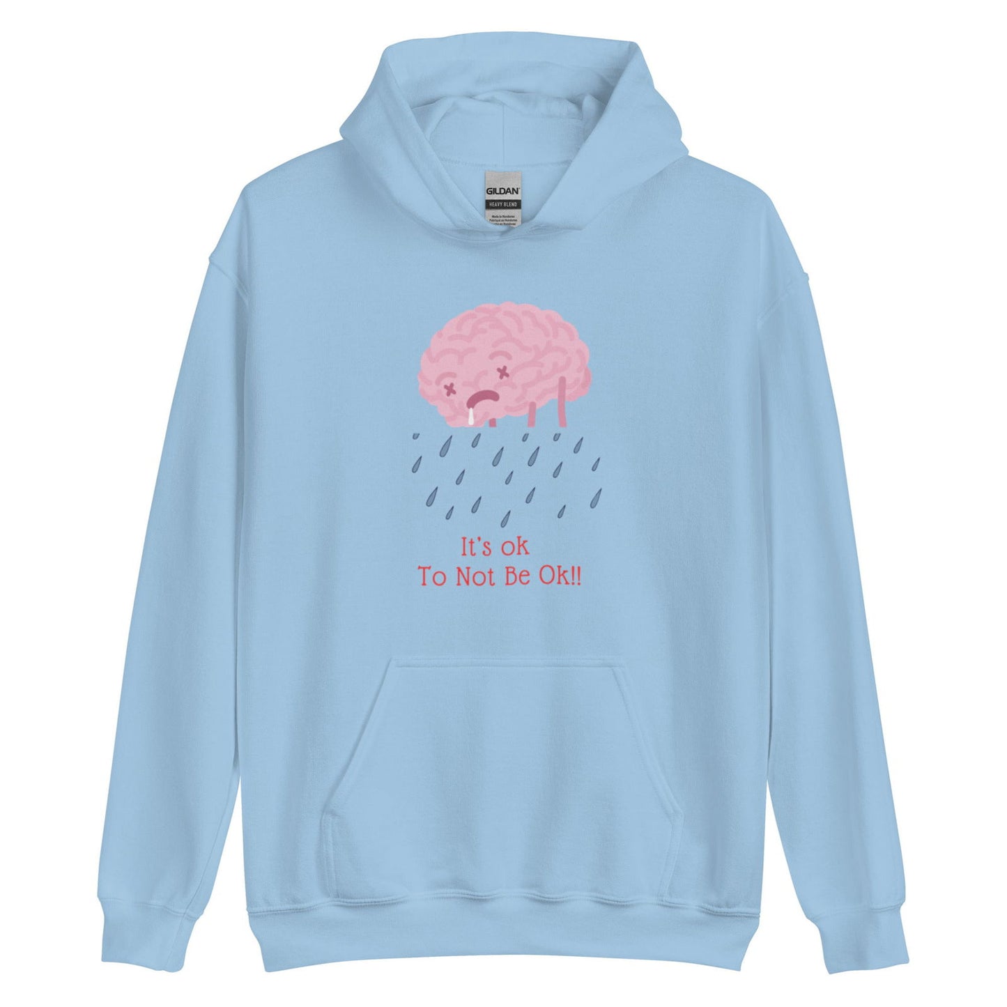 It’s ok to not be ok hoodie - Empowering Apparel