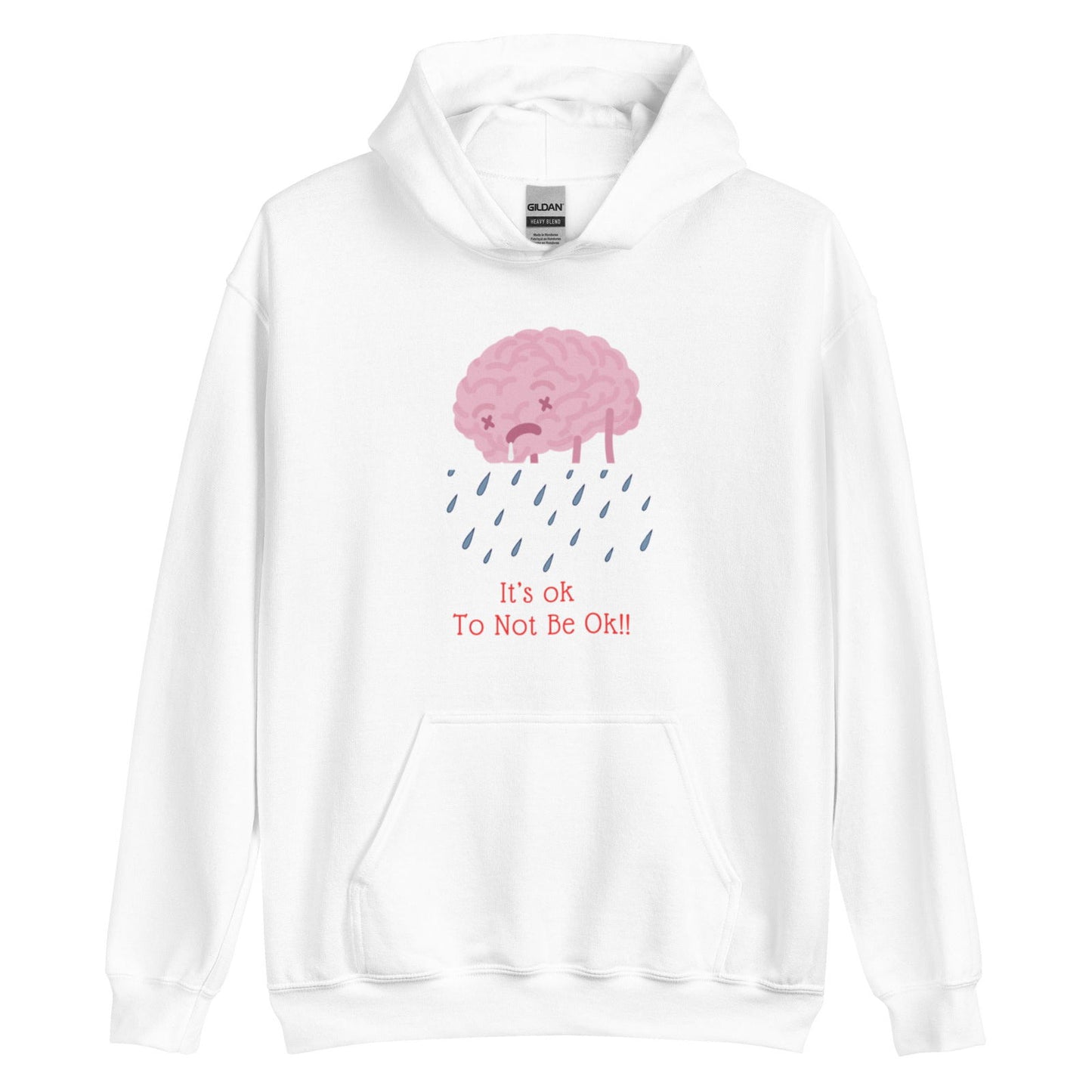 It’s ok to not be ok hoodie - Empowering Apparel