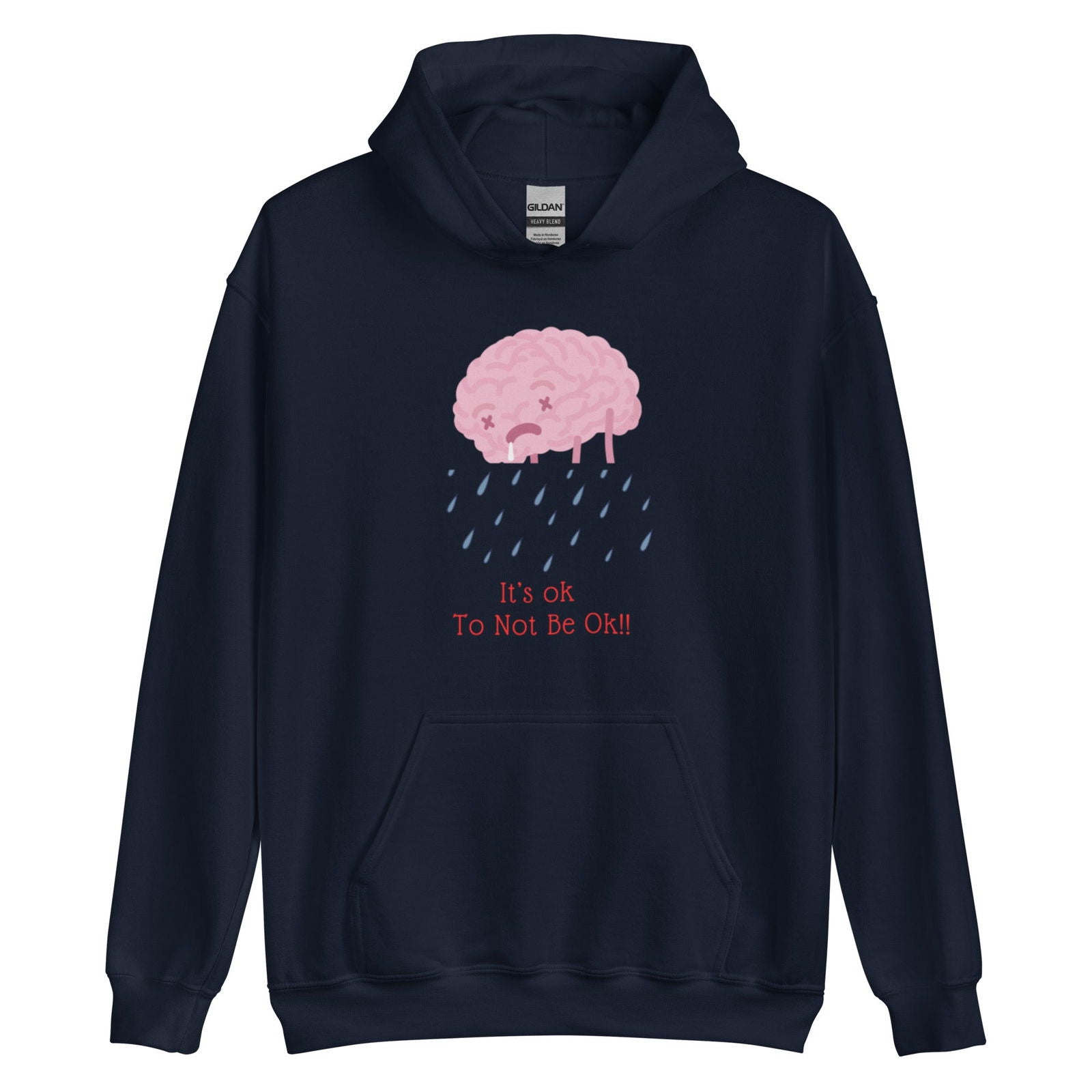 It’s ok to not be ok hoodie - Empowering Apparel 