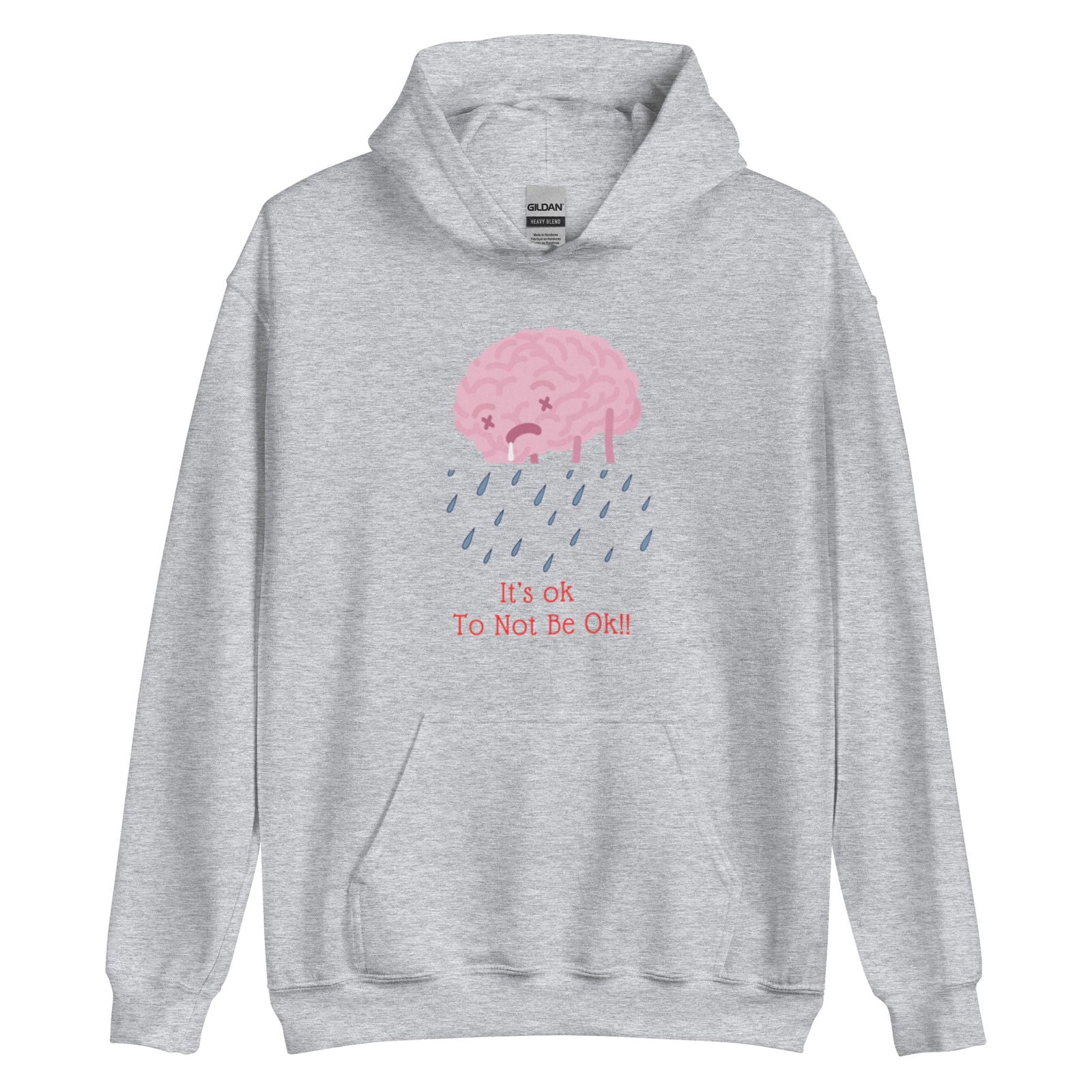 It’s ok to not be ok hoodie - Empowering Apparel 
