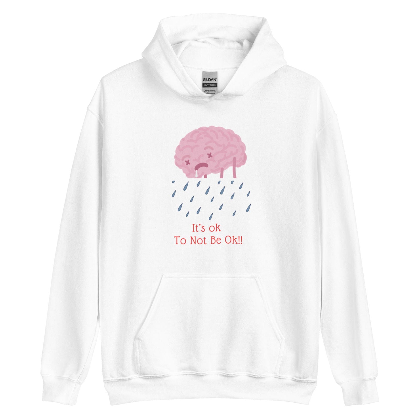 It’s ok to not be ok hoodie - Empowering Apparel 