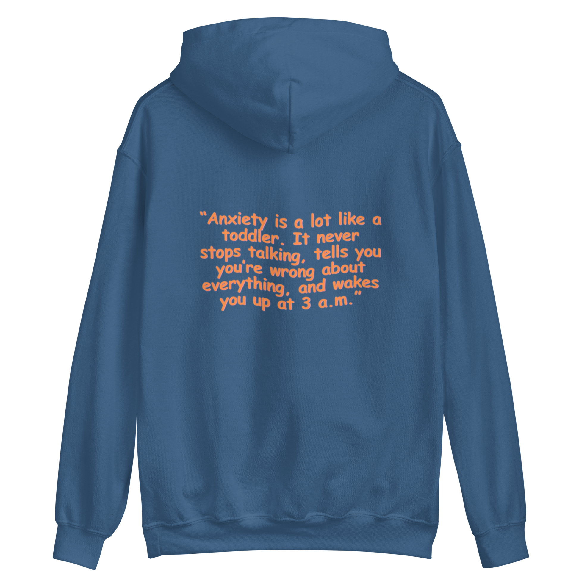 Anxiety Pullover Hoodie | Graphic Pullover Hoodie | Empowering Apparel