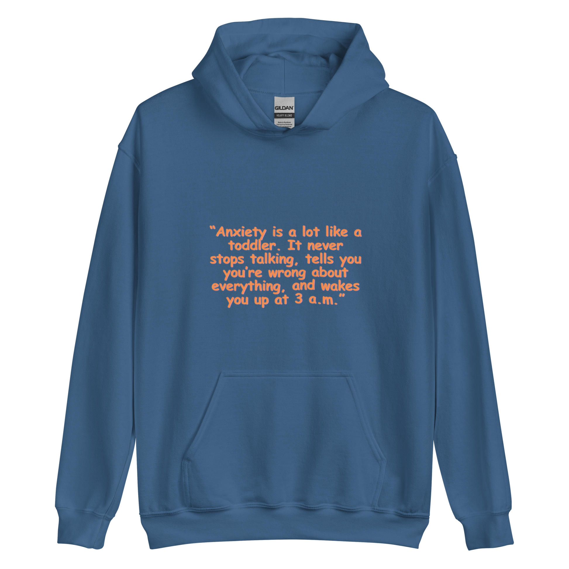 Anxiety Pullover Hoodie | Graphic Pullover Hoodie | Empowering Apparel