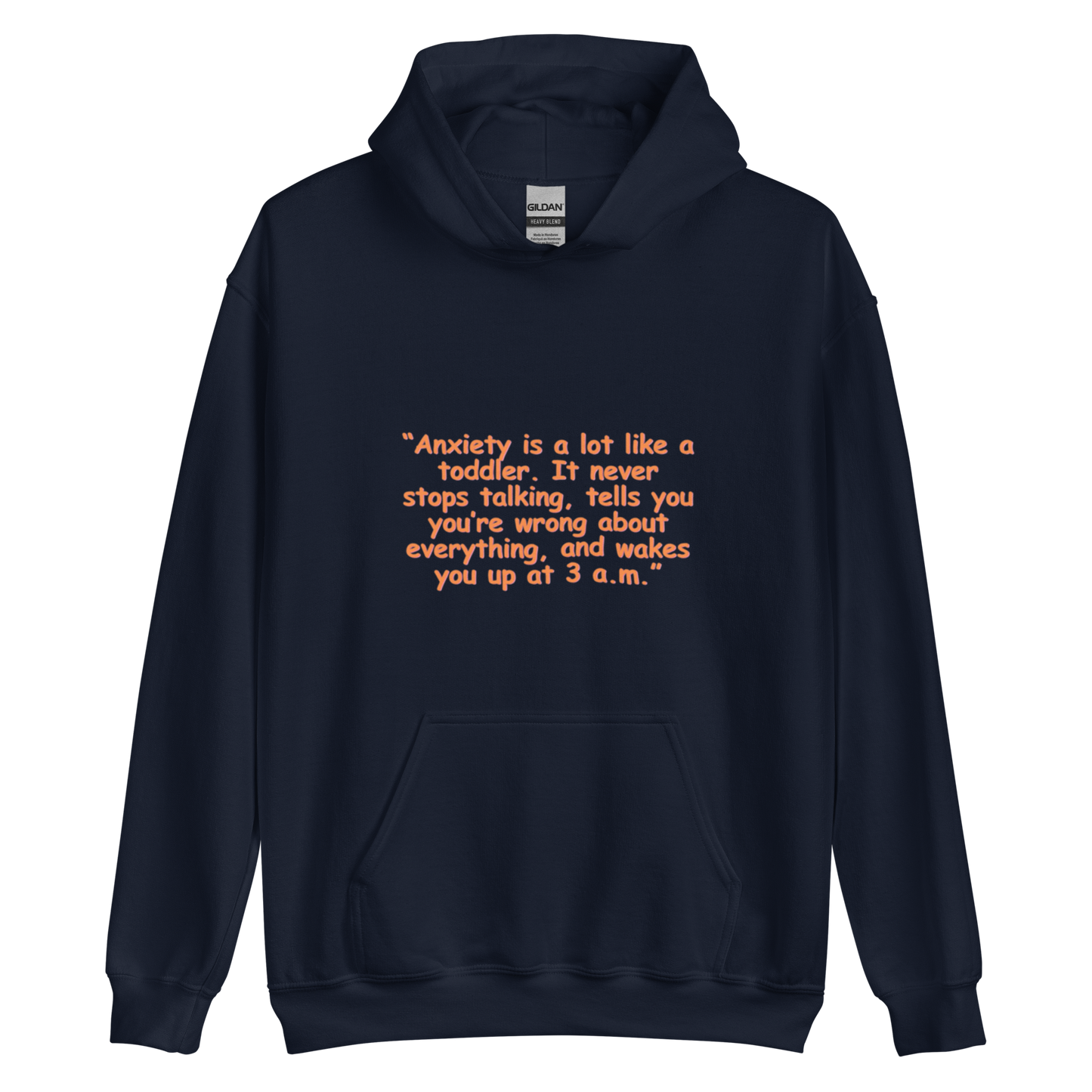 Anxiety Pullover Hoodie | Graphic Pullover Hoodie | Empowering Apparel