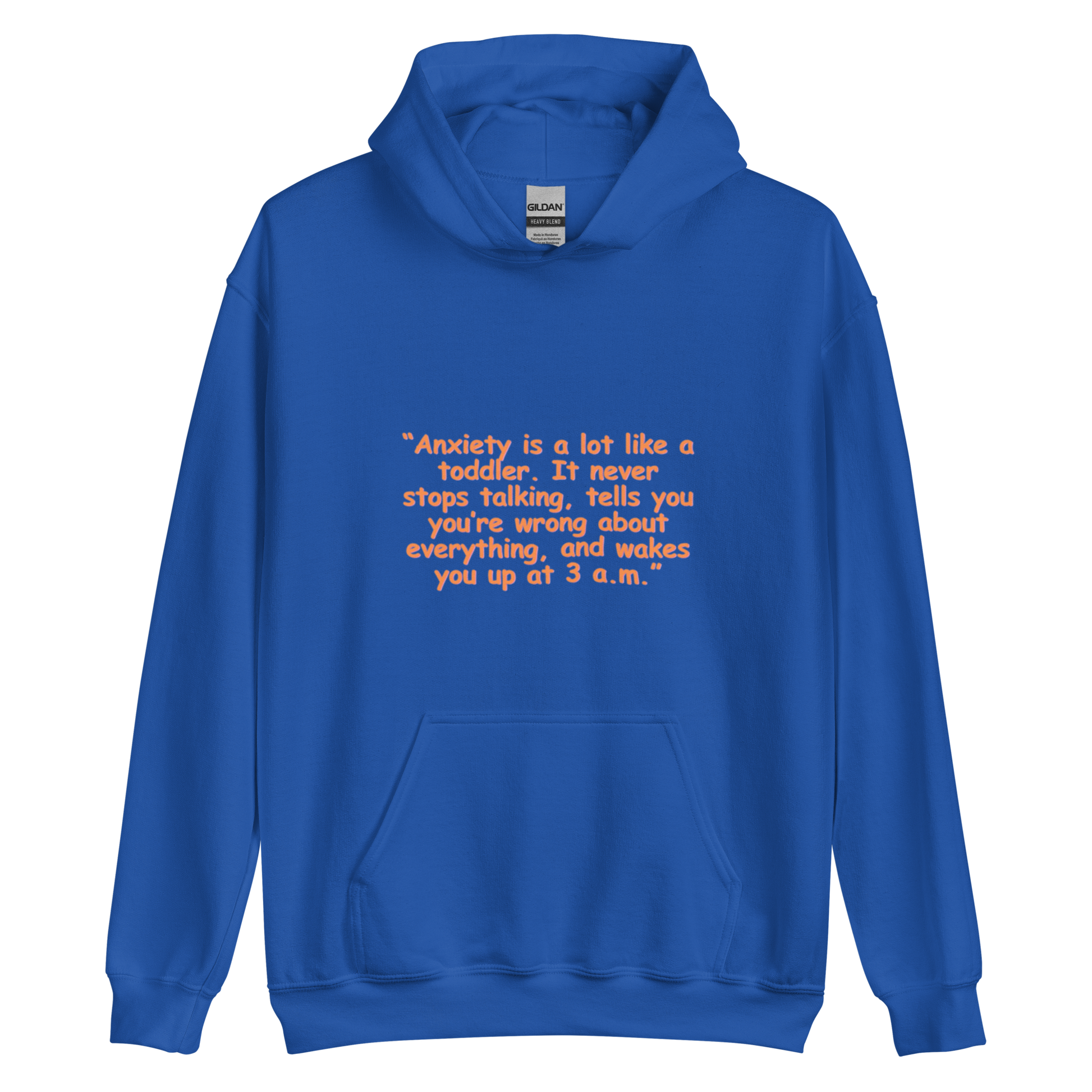 Anxiety Pullover Hoodie | Graphic Pullover Hoodie | Empowering Apparel